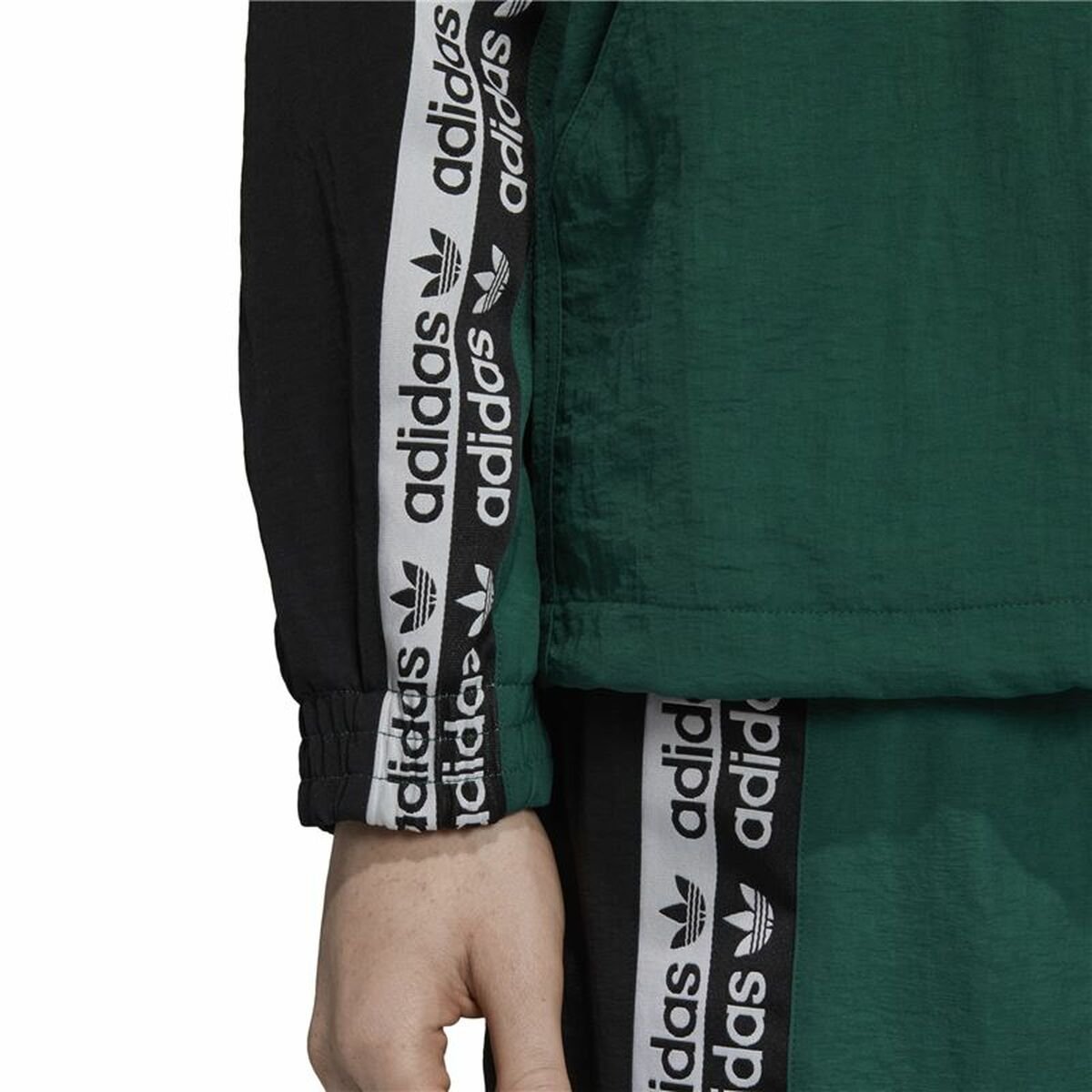 Men's Sports Jacket Adidas Originals R.Y.V. BLKD 2.0 Track Dark green - Image 5