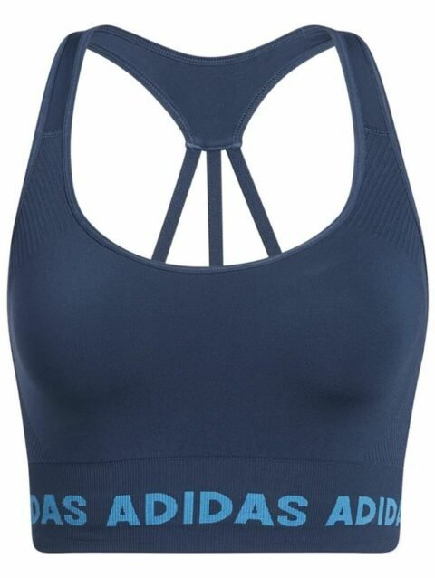 Sports Bra Adidas Aeroknit Blue