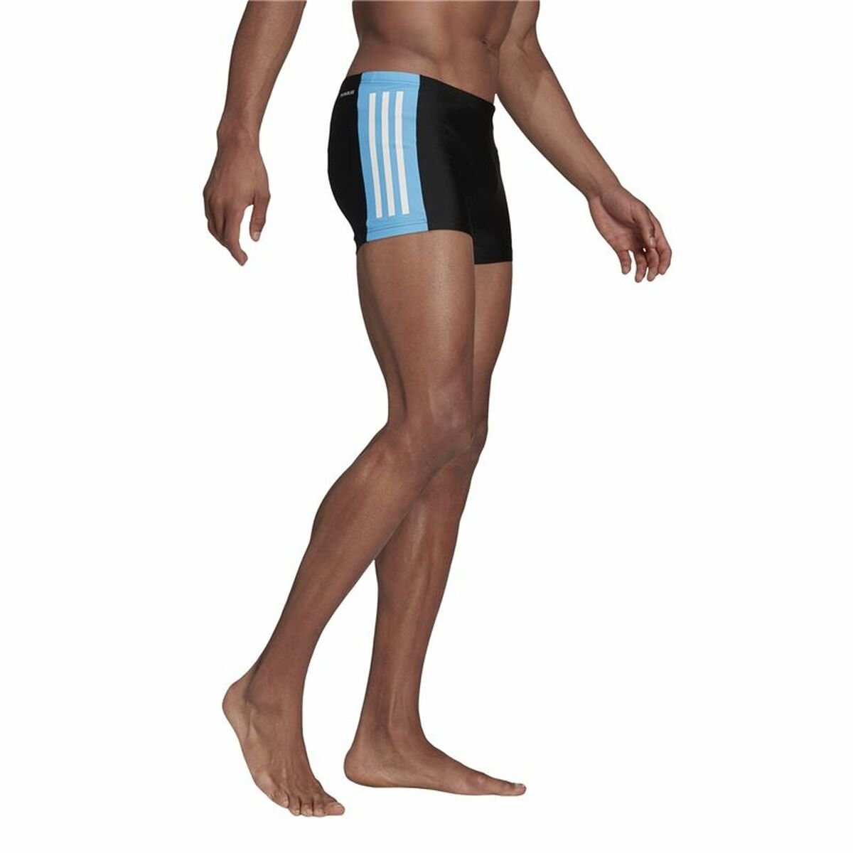 Men’s Bathing Costume Adidas Three-second Black - Image 6