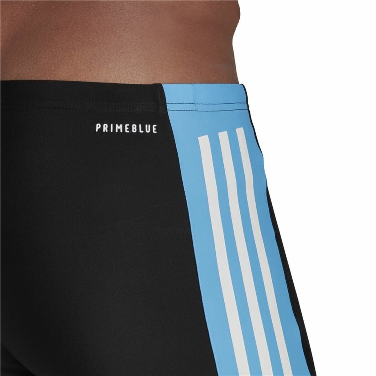 Men’s Bathing Costume Adidas Three-second Black - Image 4