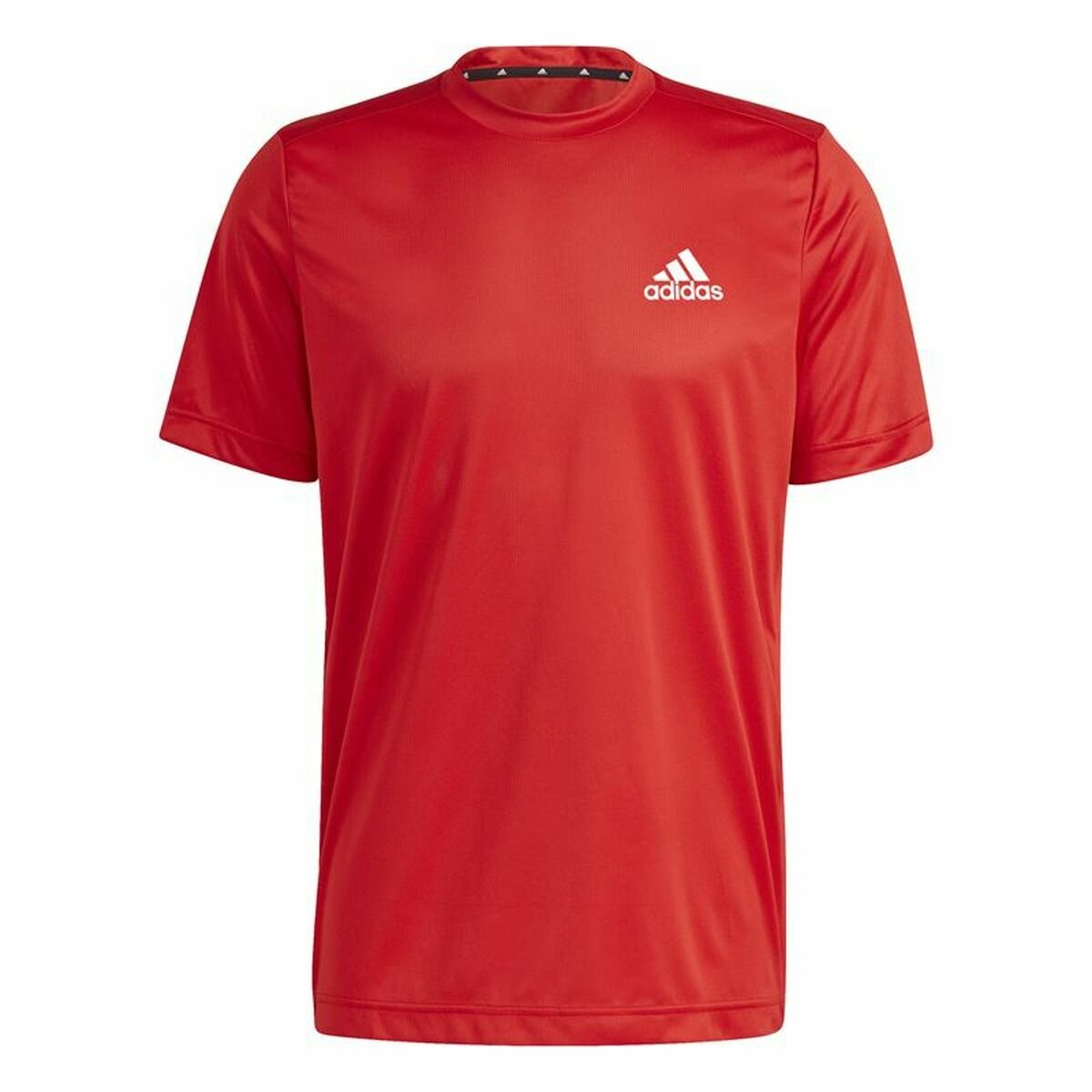Men’s Short Sleeve T-Shirt Aeroready Designed To Move Adidas Designed To Move Red - Image 9