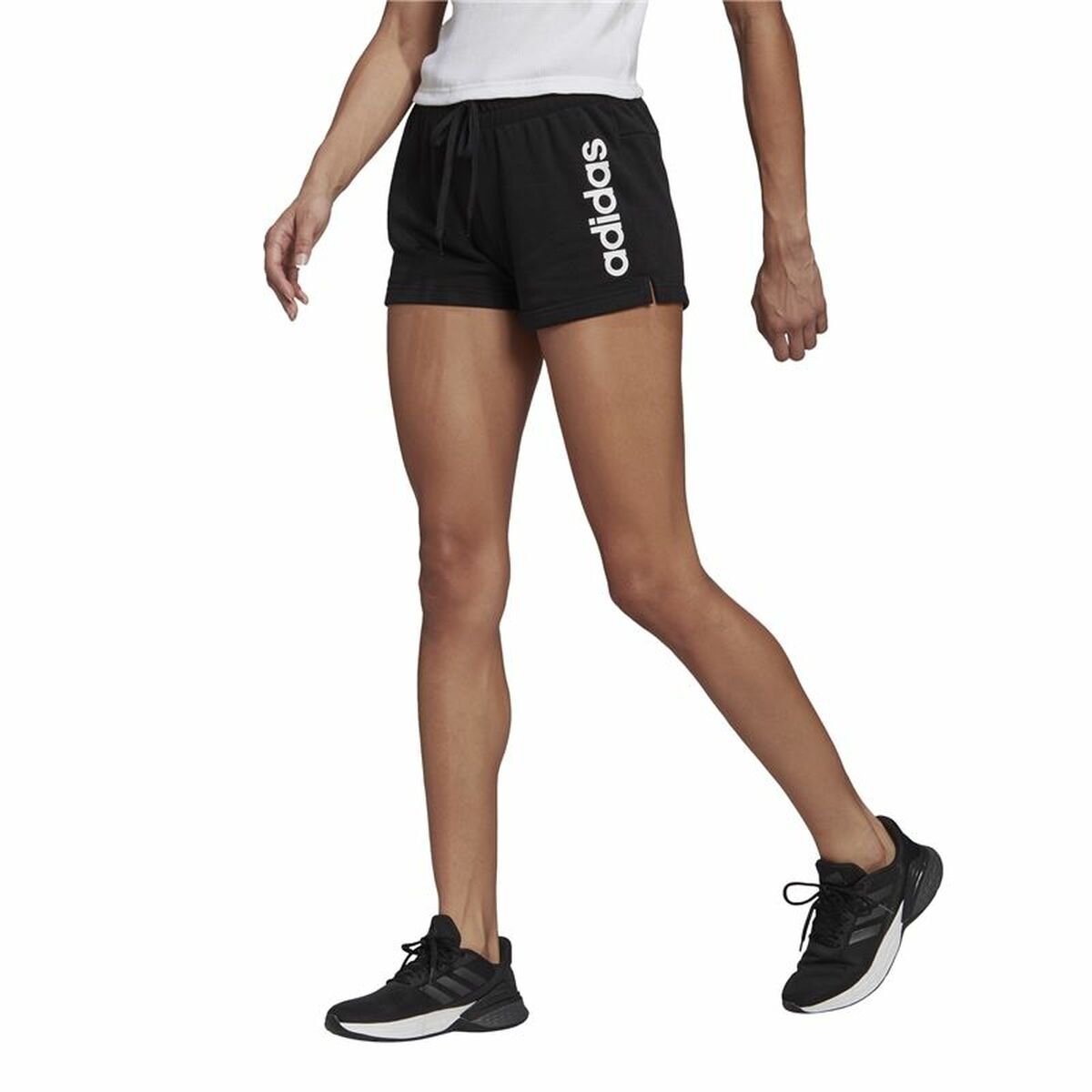 Sports Shorts for Women Adidas Essentials Slim Black - Image 6