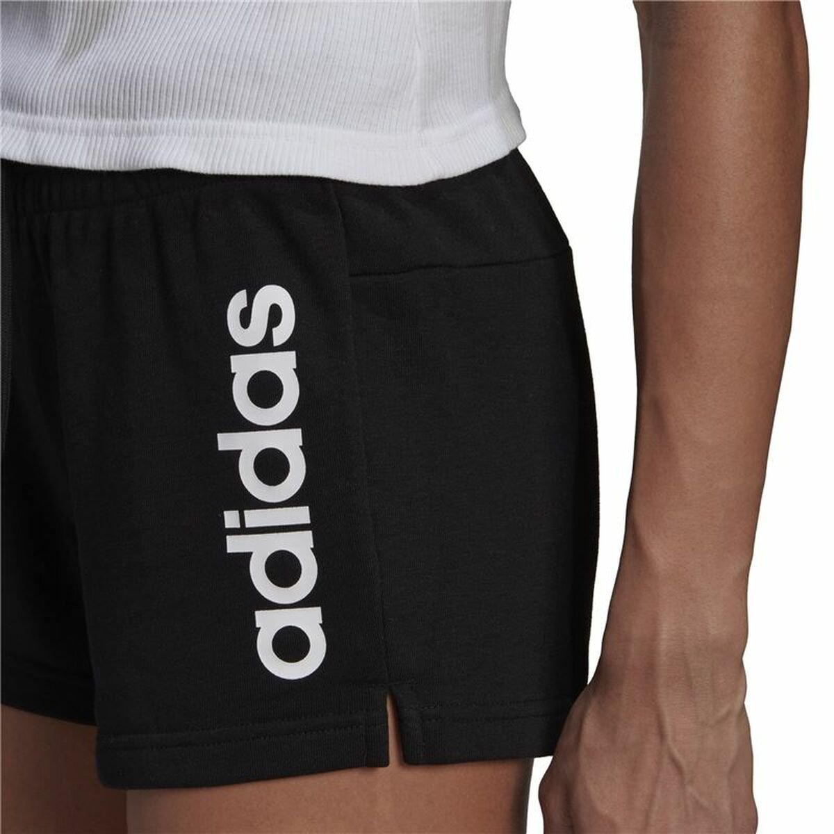Sports Shorts for Women Adidas Essentials Slim Black - Image 4