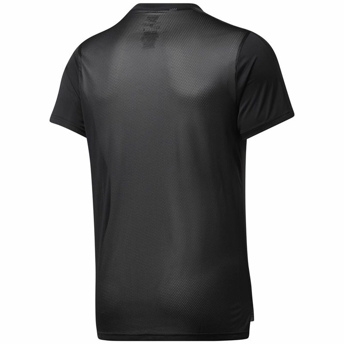 Men’s Short Sleeve T-Shirt Reebok Workout Ready Tech Black - Image 6