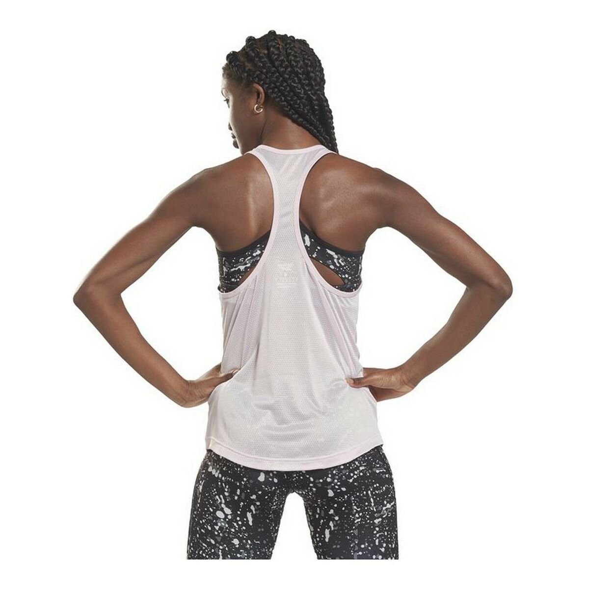 Tank Top Women Reebok Mesh Lavendar - Image 7