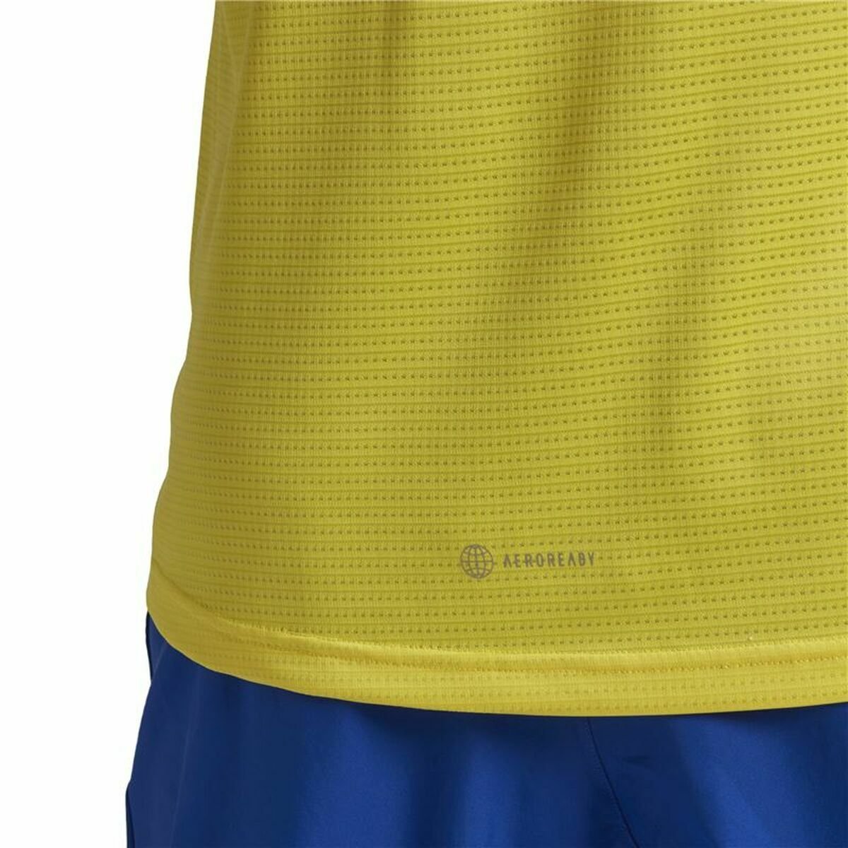 Men’s Short Sleeve T-Shirt Adidas Graphic Tee Shocking Yellow - Image 6