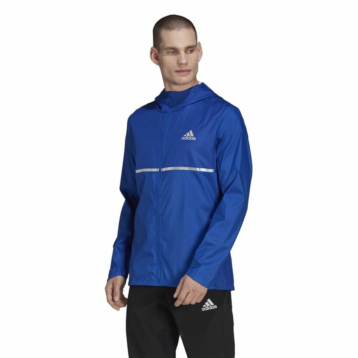 Men's Sports Jacket Adidas Own the Run Blue - Image 8