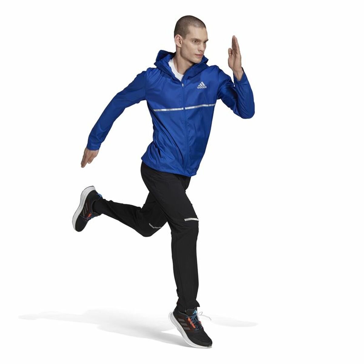Men's Sports Jacket Adidas Own the Run Blue - Image 6