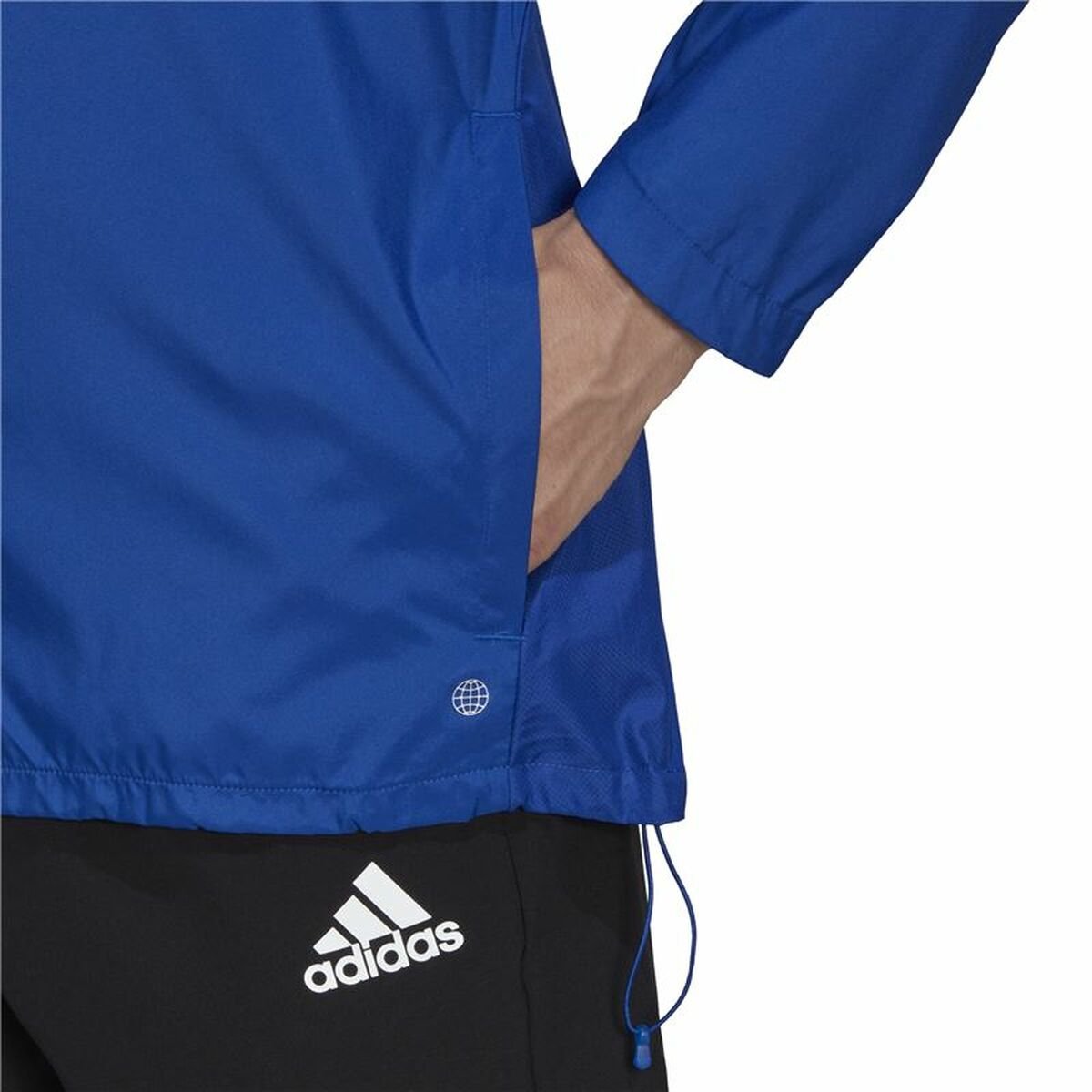 Men's Sports Jacket Adidas Own the Run Blue - Image 4