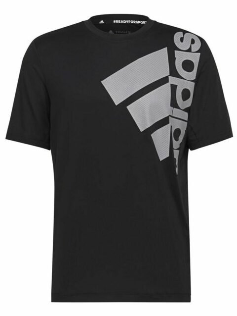 Men’s Short Sleeve T-Shirt Adidas Big Badge Black