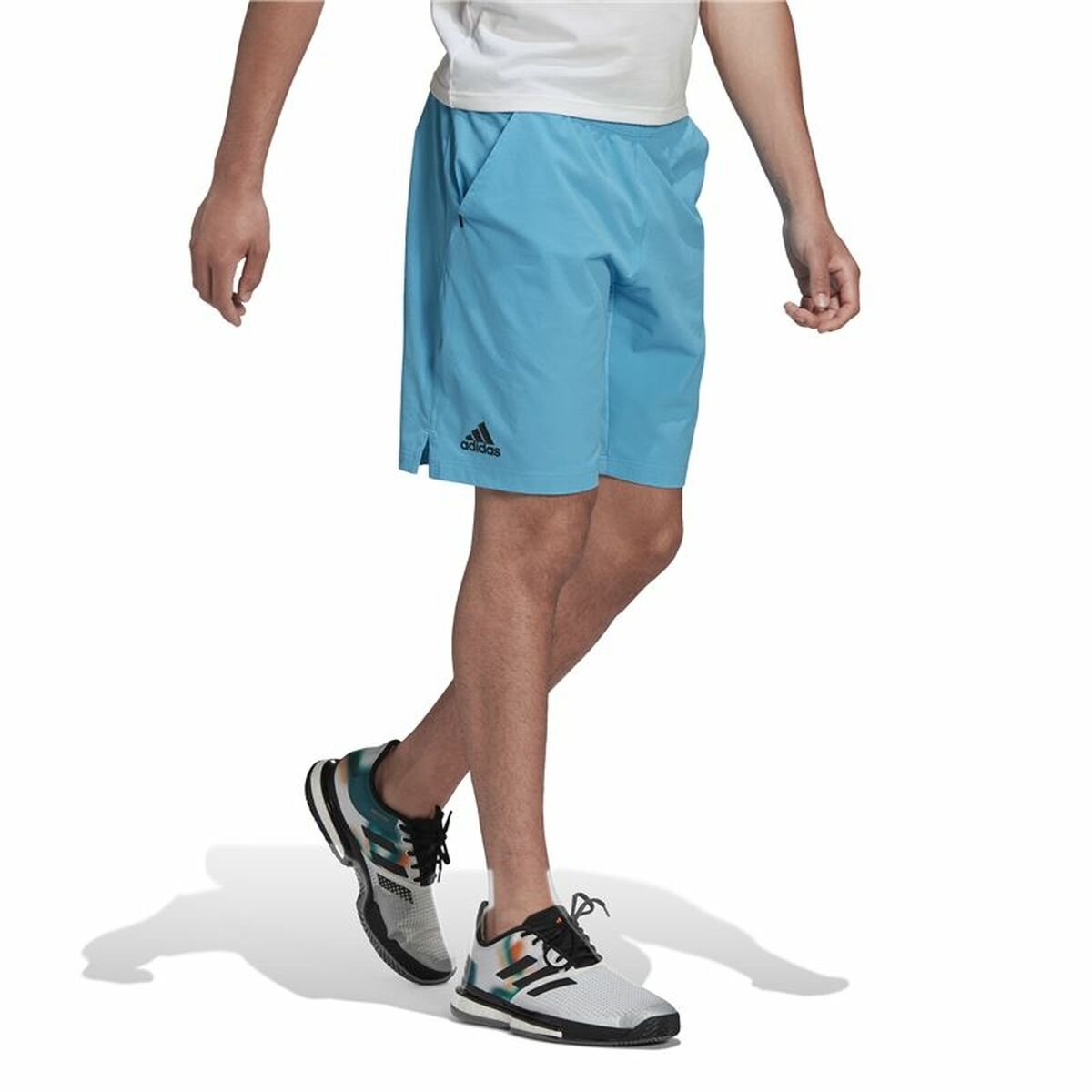 Men's Sports Shorts Adidas Heat Ready Ergo Light Blue - Image 7