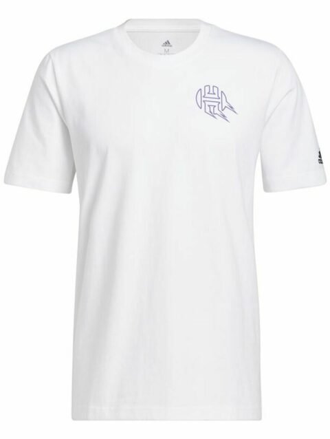 Men’s Short Sleeve T-Shirt Adidas Avatar James Harden Graphic White