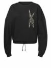 Women’s Sweatshirt without Hood Reebok Modern Safari Black