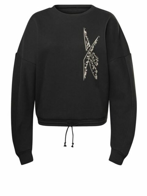 Women’s Sweatshirt without Hood Reebok Modern Safari Black