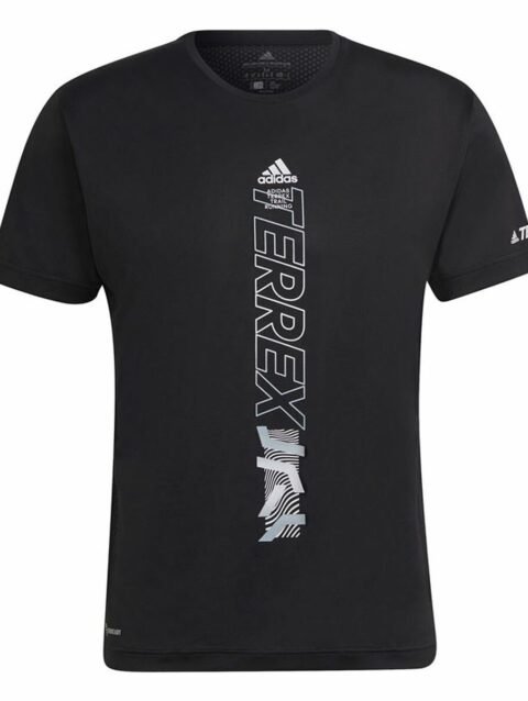 Men’s Short Sleeve T-Shirt Adidas Agravic Black