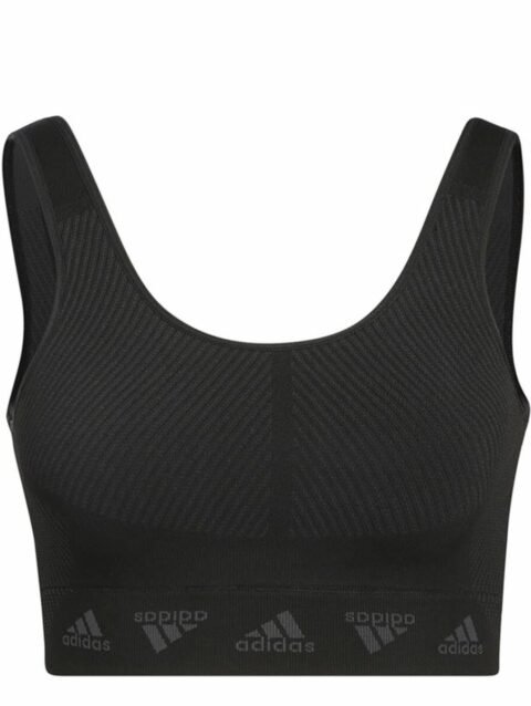 Sports Bra Adidas Aeroknit Black