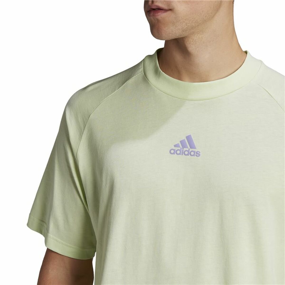 Men’s Short Sleeve T-Shirt Adidas Essentials Brandlove Yellow - Image 6