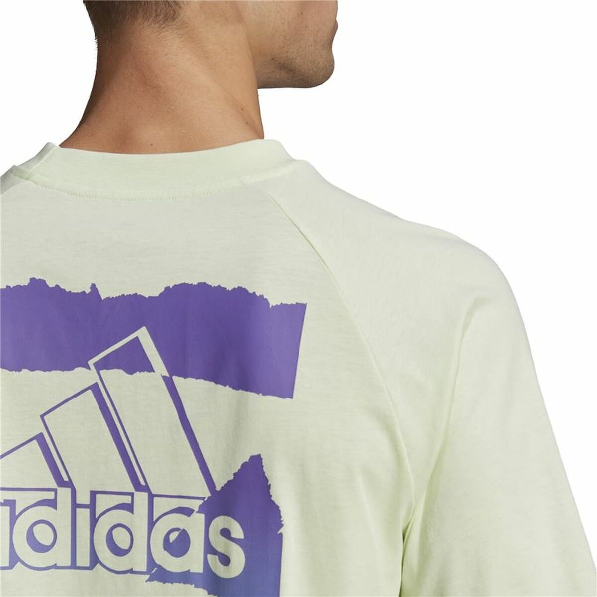 Men’s Short Sleeve T-Shirt Adidas Essentials Brandlove Yellow - Image 5