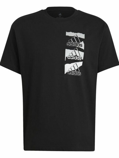 Men’s Short Sleeve T-Shirt Adidas Essentials Brandlove Black