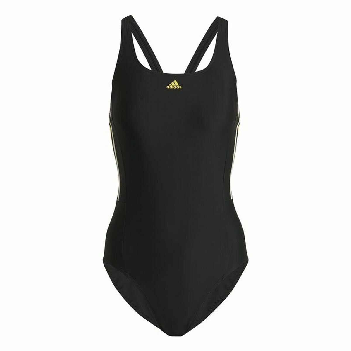 Women’s Bathing Costume Adidas 3S Mid Black - Image 6