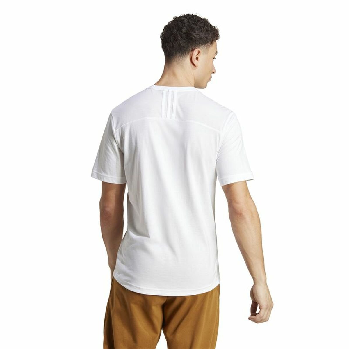 Men’s Short Sleeve T-Shirt Adidas Base White - Image 8