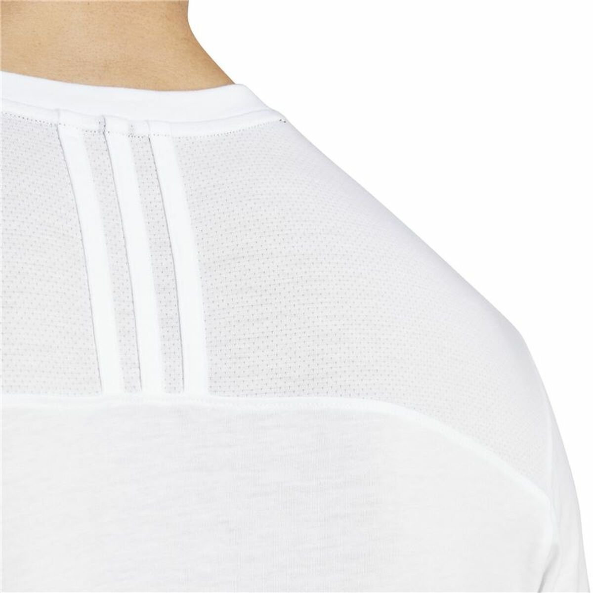 Men’s Short Sleeve T-Shirt Adidas Base White - Image 6