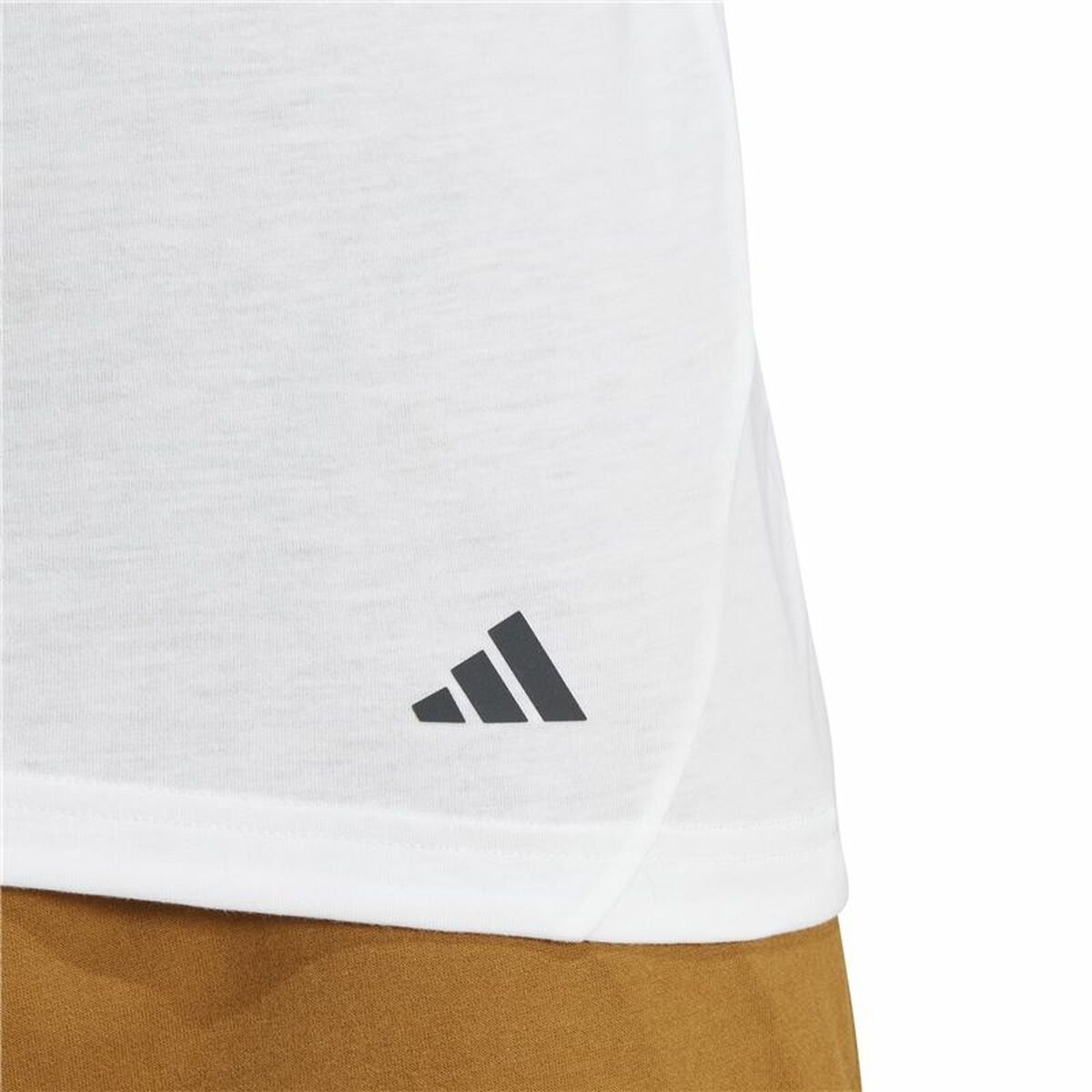 Men’s Short Sleeve T-Shirt Adidas Base White - Image 5