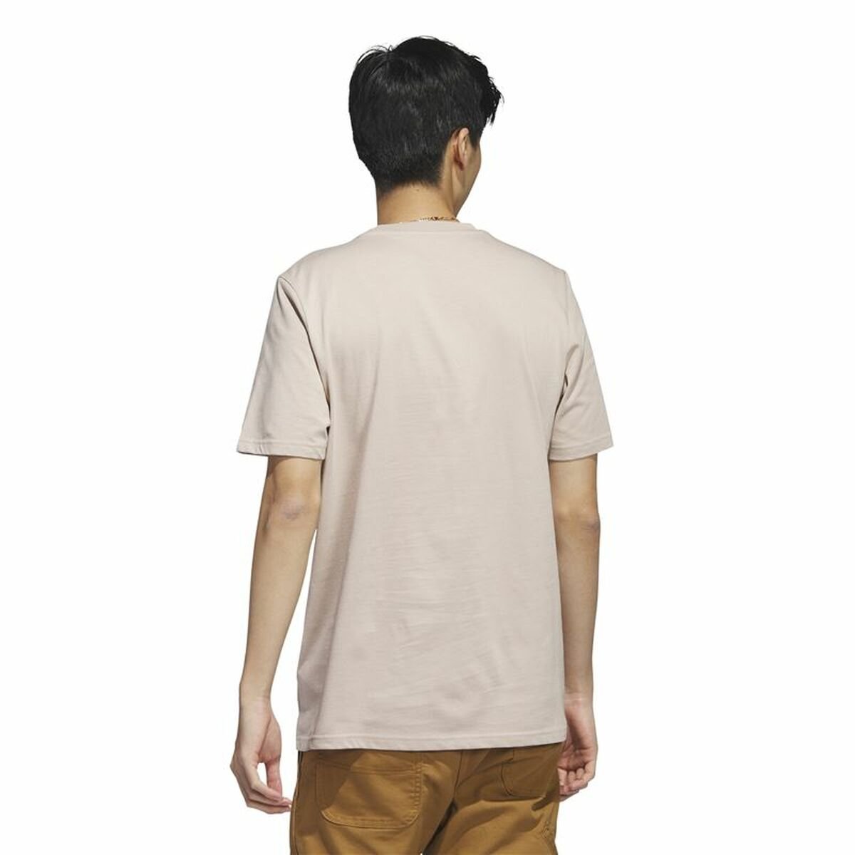 Men’s Short Sleeve T-Shirt Adidas Beige Camouflage - Image 6