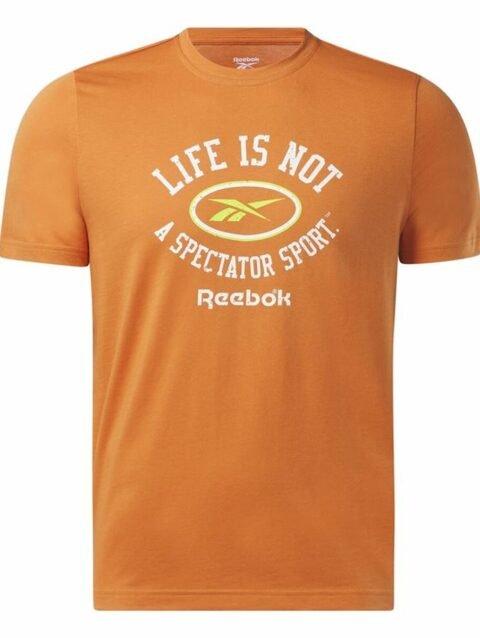 Men’s Short Sleeve T-Shirt Reebok Graphic Series Orange