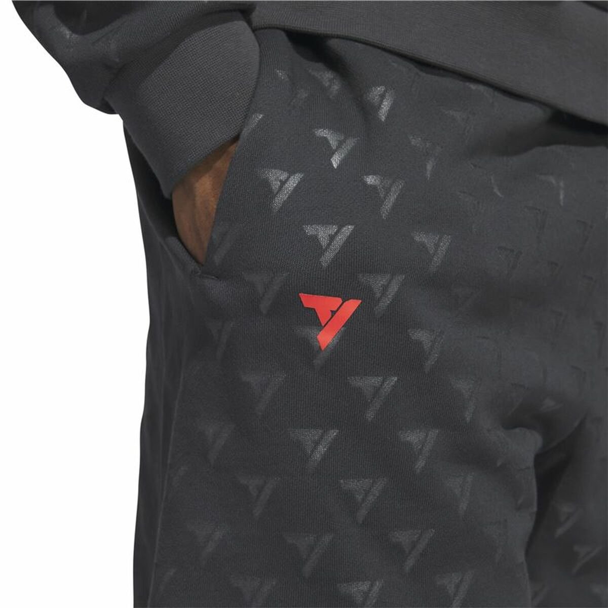 Men's Basketball Shorts Adidas Trae Allover Print Grey - Image 4
