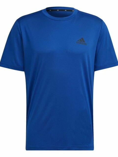 Men’s Short Sleeve T-Shirt  Aeroready Designed To Move Adidas Blue