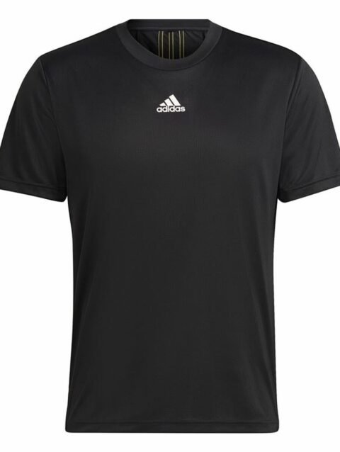 Men’s Short Sleeve T-Shirt Adidas Aeroready HIIT Back Black