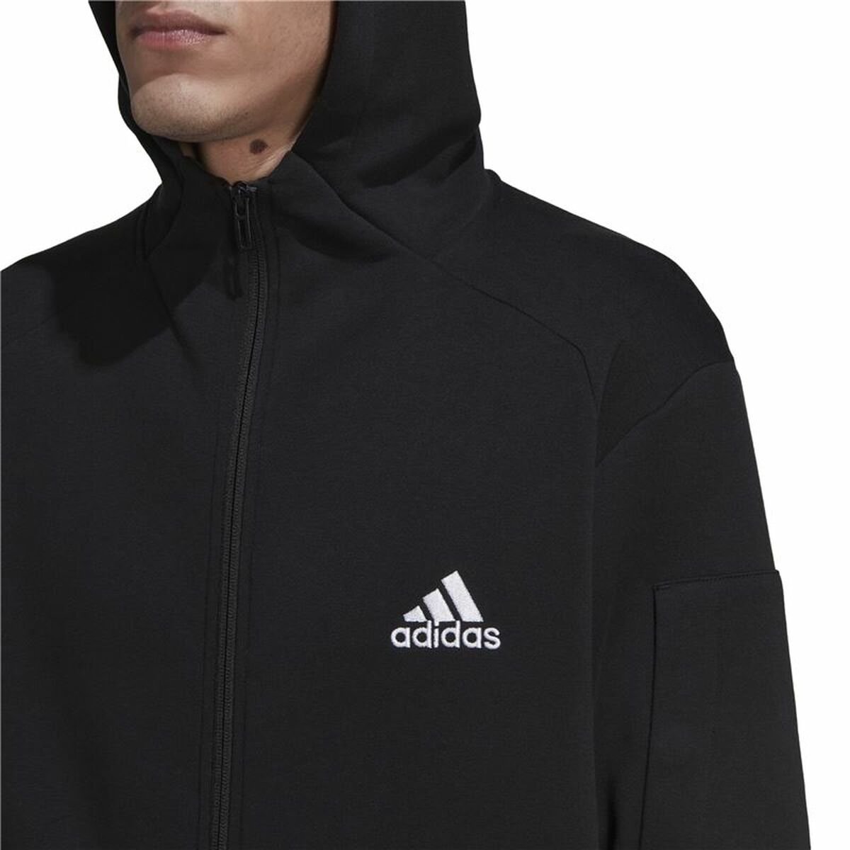 Men’s Hoodie Adidas Essentials For Gameday Black - Image 4