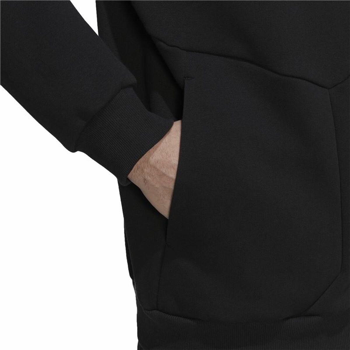 Men’s Hoodie Adidas Essentials For Gameday Black - Image 3