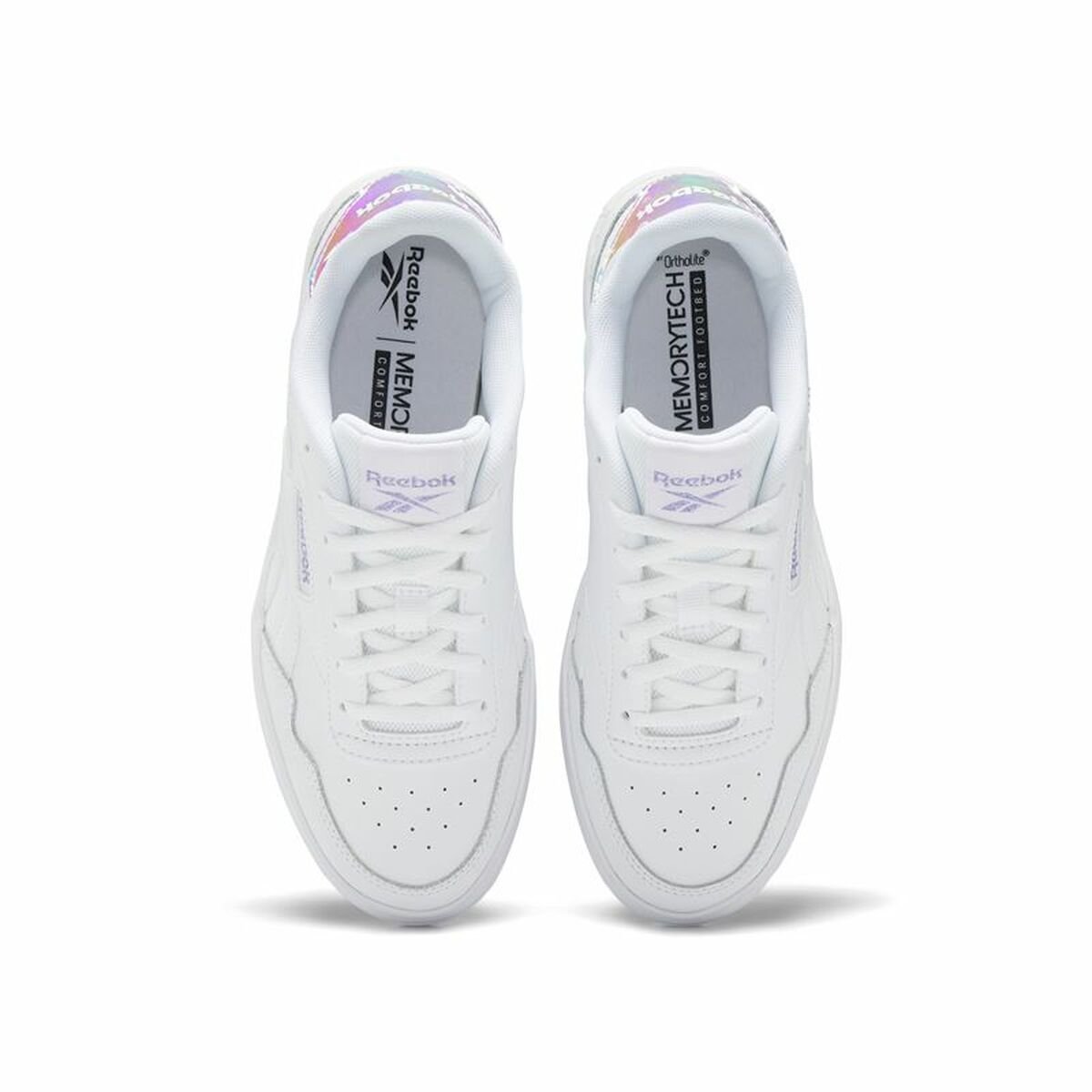 Sports Trainers for Women Reebok Court Advance Bold White - Image 6