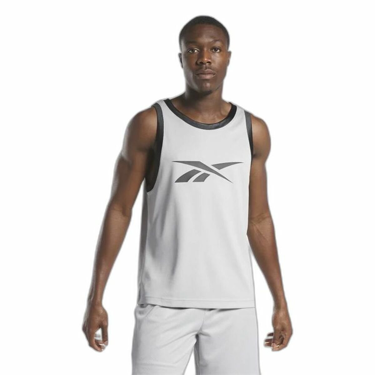 Basketball shirt Reebok Light grey - Image 6