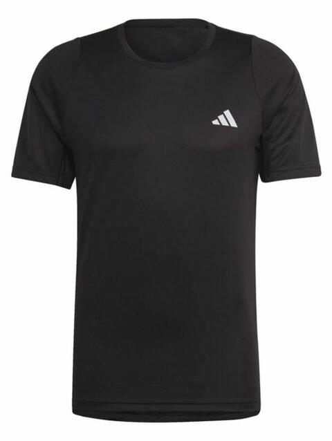 Men’s Short Sleeve T-Shirt Adidas Run Icons 3S T Black