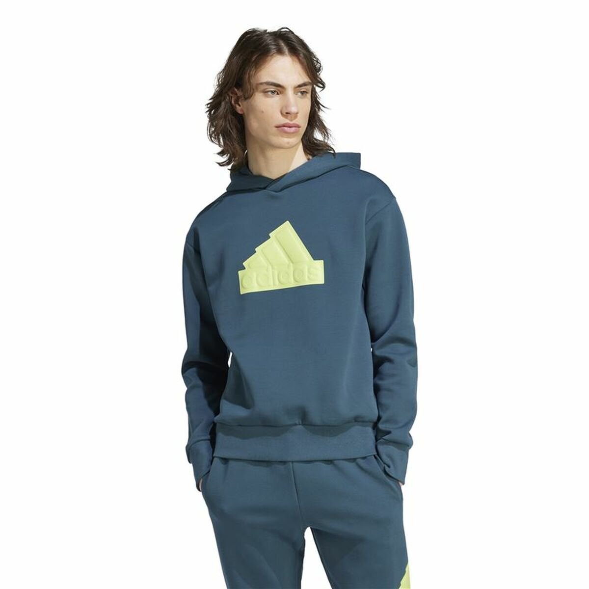 Men’s Hoodie Adidas Fi Bos Hd Blue - Image 6