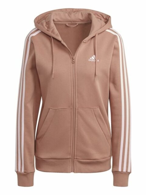 Women's Sports Jacket Adidas 3 Stripes Coral