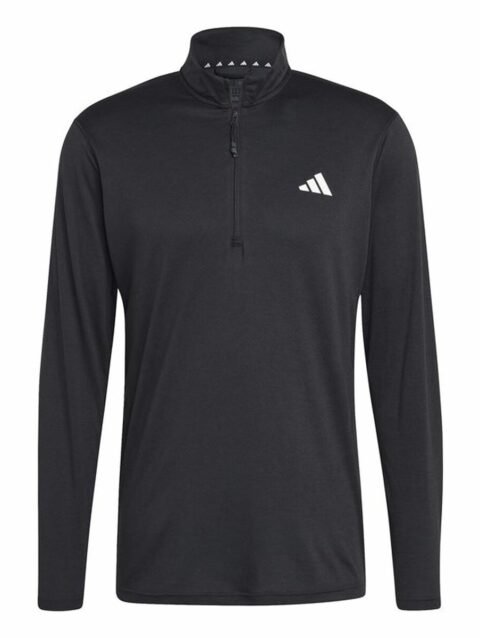 Training Sweatshirt for Adults Adidas Tr-Es+ 1I4Zip Black