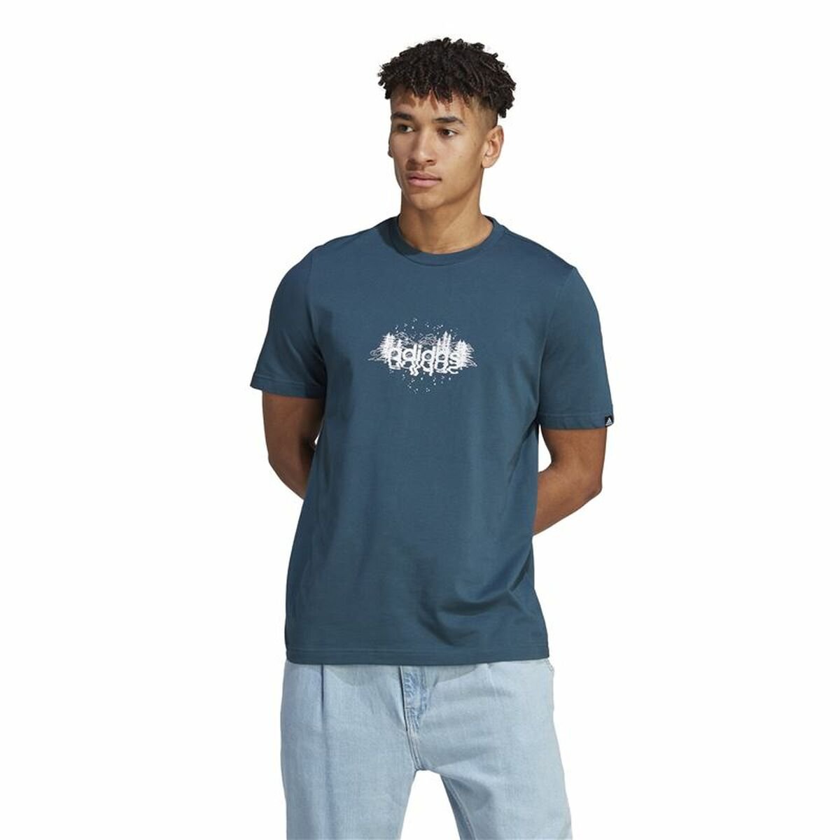 T-shirt Adidas Myst Linear Blue (M) - Image 4