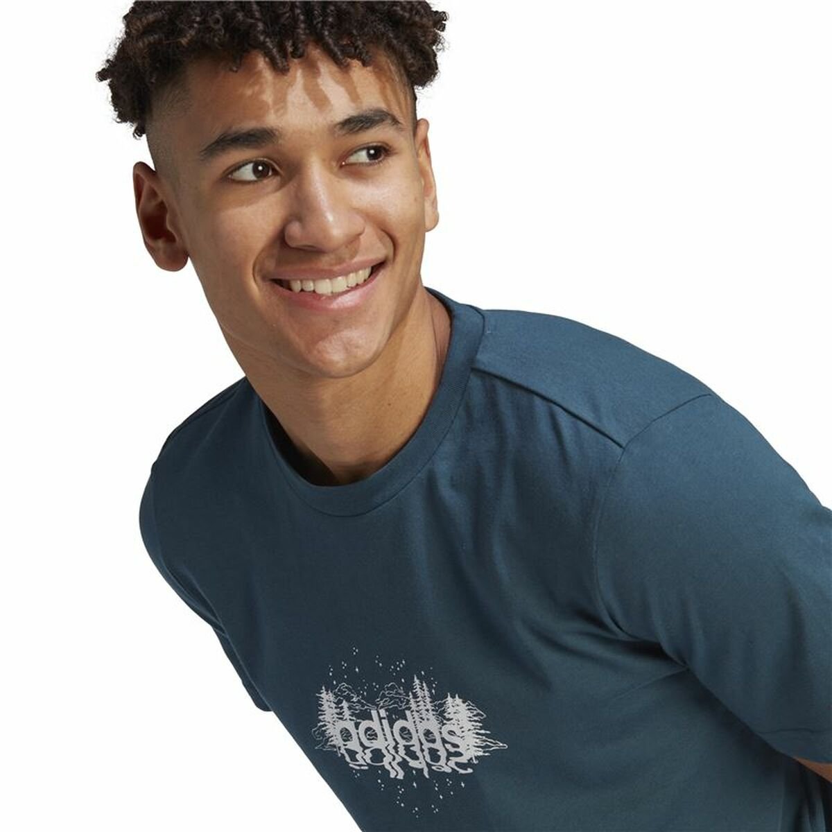 T-shirt Adidas Myst Linear Blue (M) - Image 2
