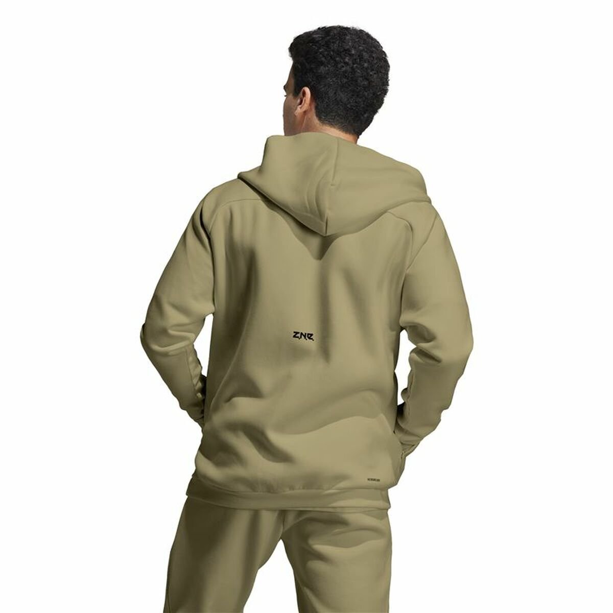 Men’s Hoodie Adidas Z.N.E. Pr Brown Khaki - Image 4