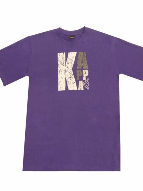 Men's Short-sleeved Football Shirt Kappa Sportswear Logo Purple