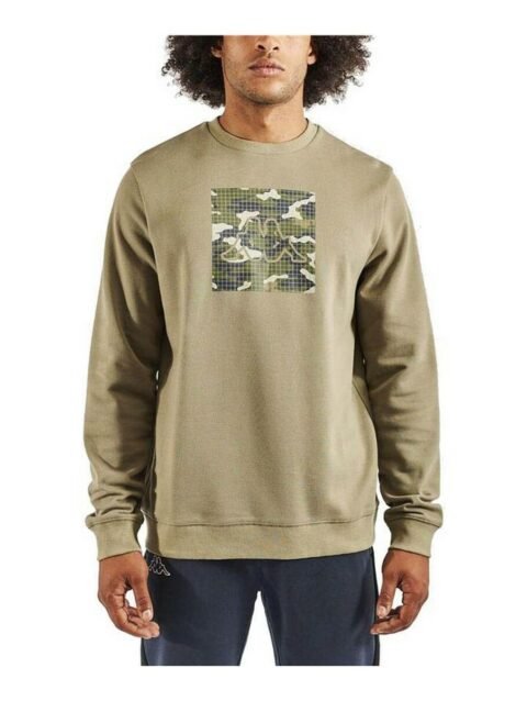 Men’s Sweatshirt without Hood Kappa Isoa Brown