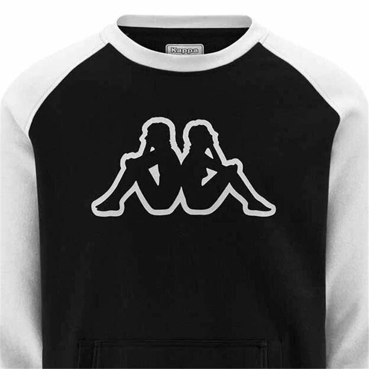 Men’s Sweatshirt without Hood Kappa Zaimali Black - Image 4