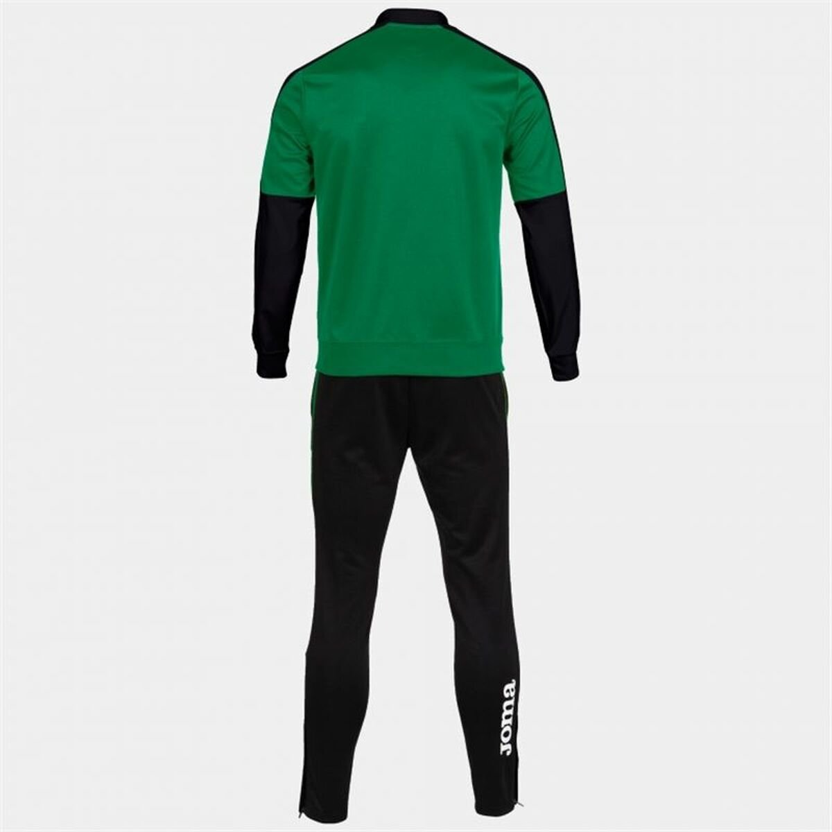 Tracksuit for Adults Joma Sport Eco Championship Black Green Children's Men 2 Pieces - Image 2