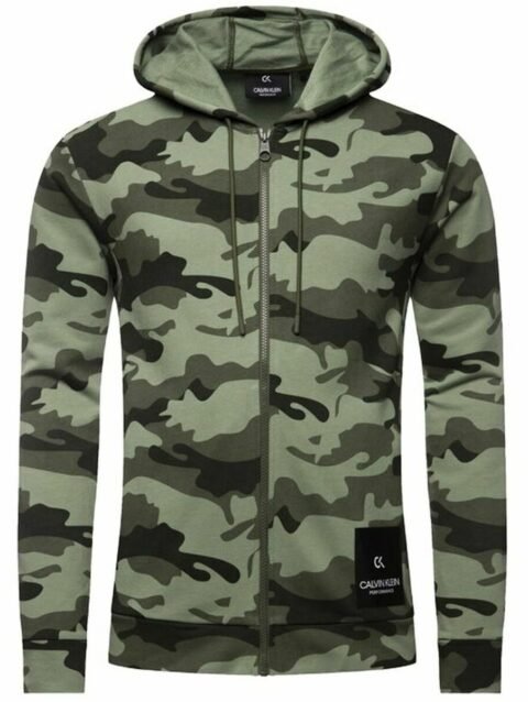 Men's Sports Jacket Calvin Klein Full Zip Green