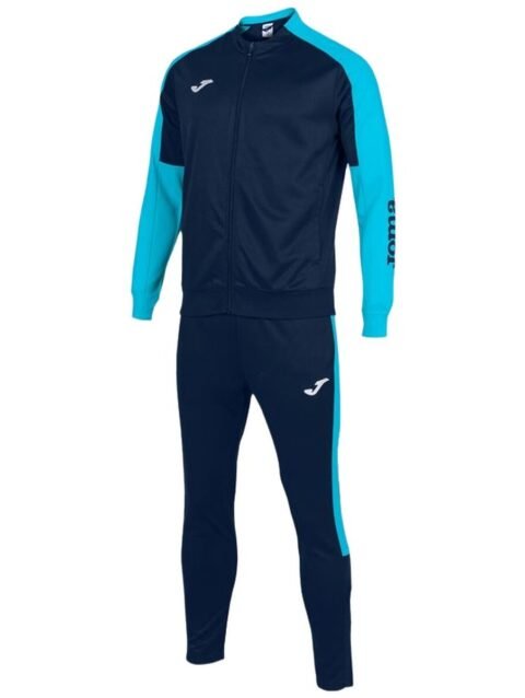 Tracksuit for Adults Joma Sport Eco Championship Navy Blue Children's Men 2 Pieces